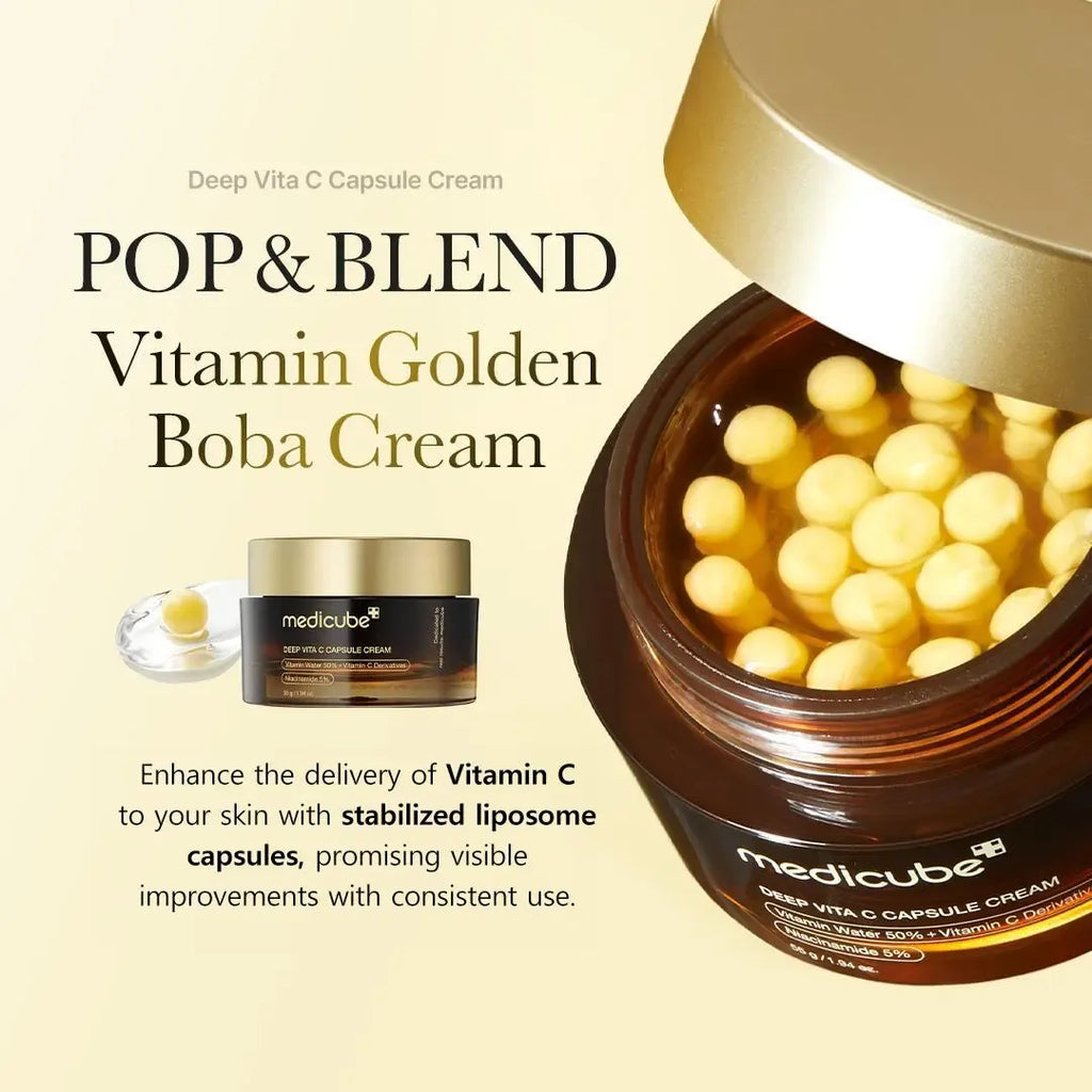 [medicube] Mix & Match Boba Cream Set | Tiktok Viral Capsule Creams for Uneven Skin Tone, Glow Hydration, Korean Skincare, K-beauty Skin Repair