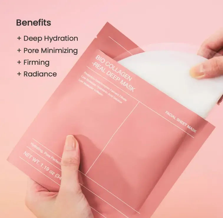 [Biodance Official] Collagen Hydrogel Facemask | Pore Tightening, Firming, Glow, Glass Skin, K-beauty Sleeping Mask, Korean Skincare, Collagen+Galactomyces,  TikTok Exclusive Bundle, Affordable bundle (8 Sheet) Gentle Radiant