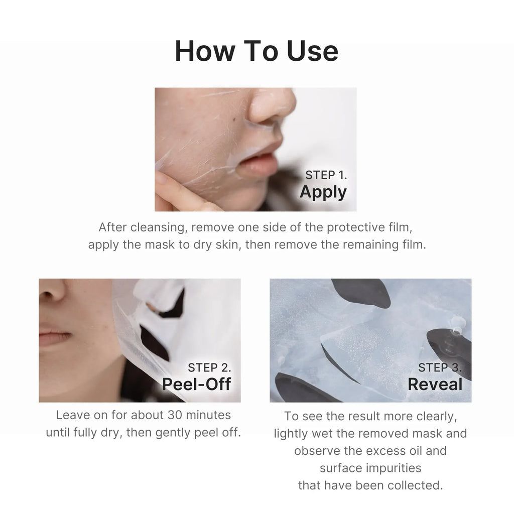 [medicube] Hypochlorous Acid Peel Masks | Peel-Off Sheet Mask for Excess Sebum & Pore Care | Panthenol, Hyaluronic acid for Hydrating & Pore-Refining Care | Korean Skincare, (13ml / 0.43 fl. oz. X 3ea)