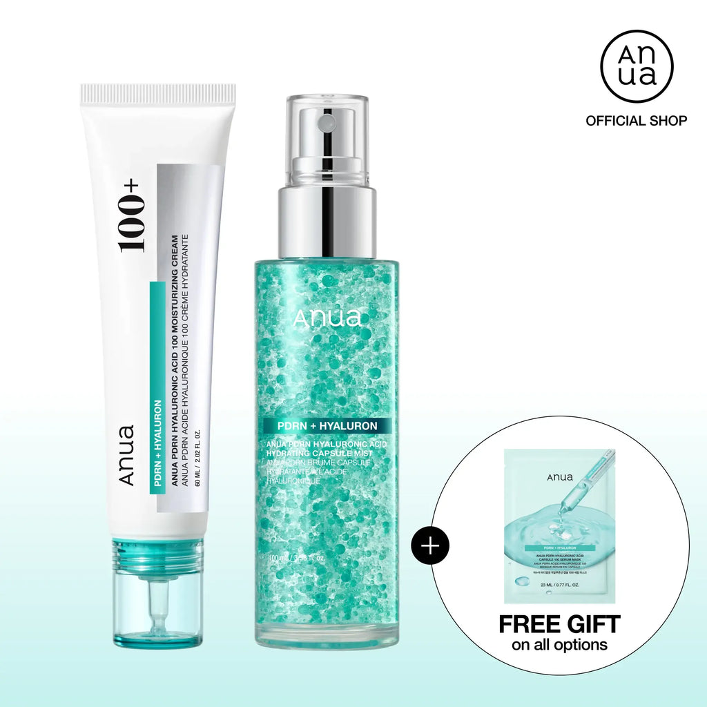 [Anua] PDRN Dewy Glow Essential Duo & Trio Set  | For Plumper and Youthful-Looking Skin, Collagen Care | PDRN Cream, PDRN Collagen Facial Serum Spray, Lip Balm for Lifting & Firming Skin Care, Rejuvenating skin, Korean Skincare