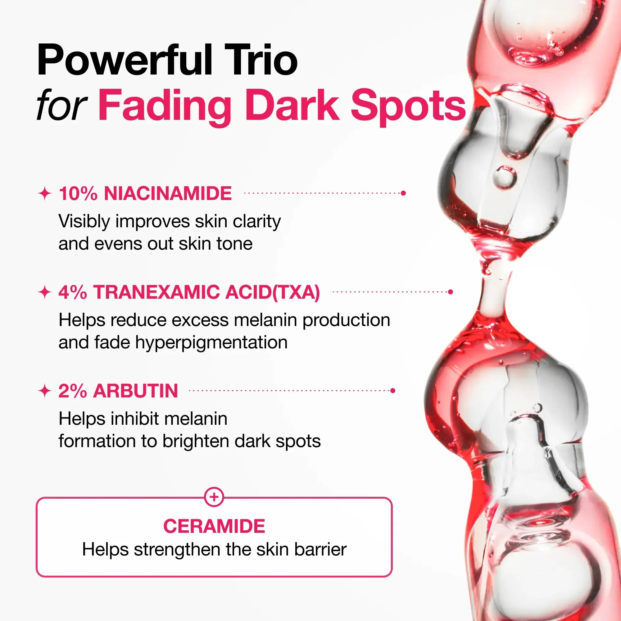 [Anua] Dark Spot Correcting Serum : 10% Niacinamide+ 4% Tranexamic Acid 1.01 fl.oz. (30ml) ｜ Niacinamide Serum, PM Skincare product, Hyperpigmentation, Brightening