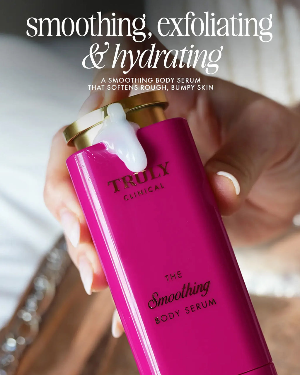 The Smoothing Body Serum – Clinical Strength Formula with Ceramides & Squalane  – Targets Keratosis Pilaris, Razor Bumps & Rough Patches – Softens, Exfoliates & Smooths for Clearer, Healthier-Looking Skin – Dermatologist Tested