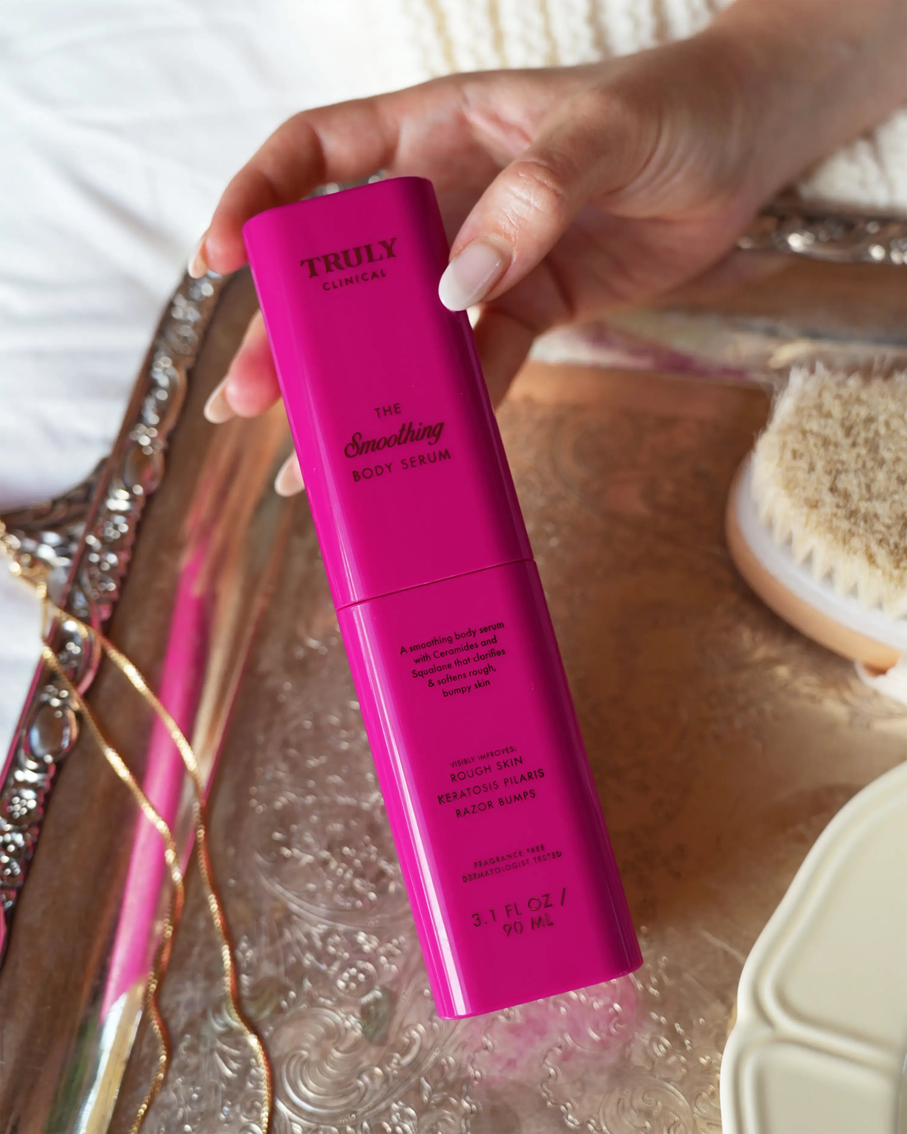 The Smoothing Body Serum – Clinical Strength Formula with Ceramides & Squalane  – Targets Keratosis Pilaris, Razor Bumps & Rough Patches – Softens, Exfoliates & Smooths for Clearer, Healthier-Looking Skin – Dermatologist Tested