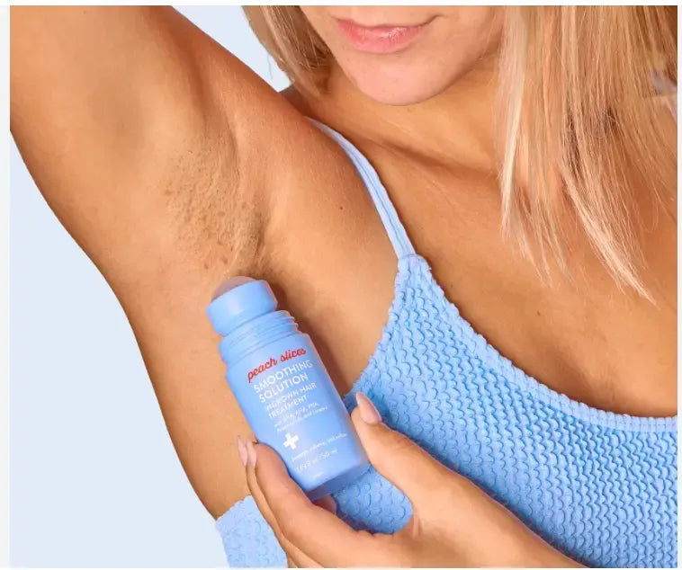 Peach Slices Smoothing Solution Ingrown Hair Treatment with Peach & Lily for Silky Smooth Bump-Free Skin