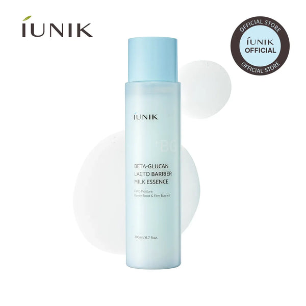 [IUNIK Official] Beta-Glucan Lacto Barrier Milk Essence | Deep Moisturizing & Barrier Strengthening for All Skin Types | summervibes | 200ml / 6.7 fl oz