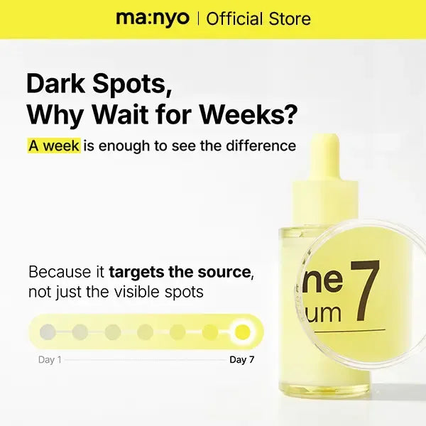 [Dark Spot Care] manyo Glutathione 7 Dark Spot Serum — Serum for Face, Radiance Serum, Hyperpigmentation and Uneven Skin Tone Care, Korean Skin Care