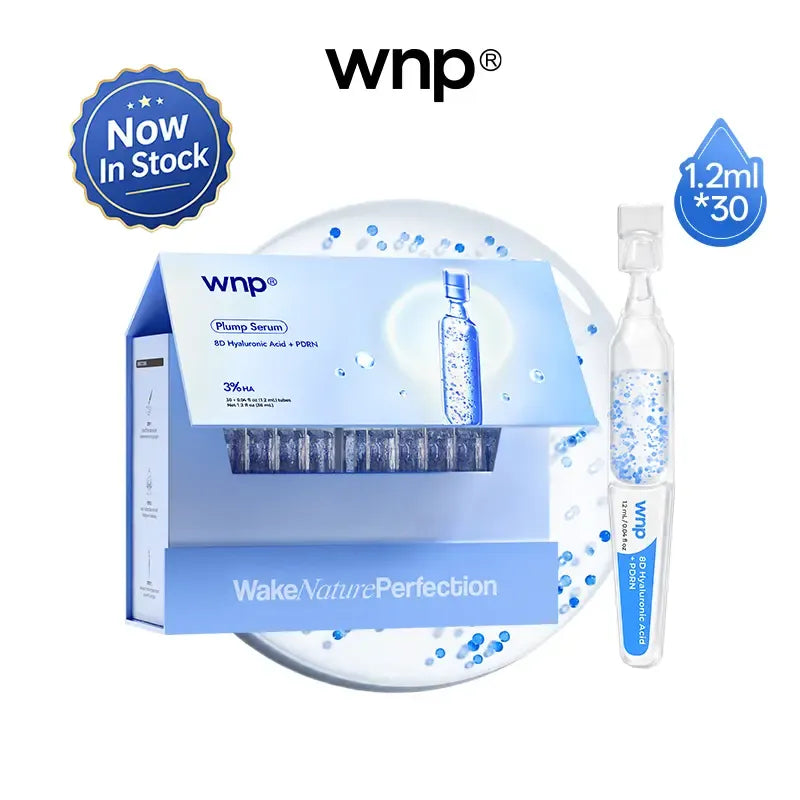 [NEW] WNP Plump Serum | 3% 8D Hyaluronic Acid + PDRN Blue Beads | Ultra-Low Molecular HA & 10 Peptide Complex | Long-Lasting Hydration for Plump | Smooth, Firm-Looking Skin summerwins