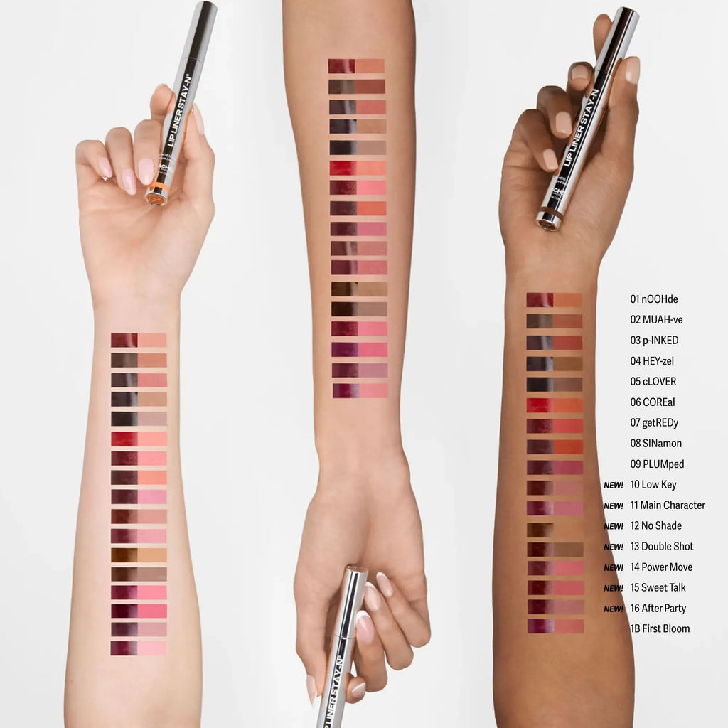 sacheu Lip Liner STAY-N - Peel-Off Lip Liner Stain - All Day & Night Lipliner with Hyaluronic Acid & Vitamin E - Long Lasting Formula - 0.12 fl oz / 3.5 ml