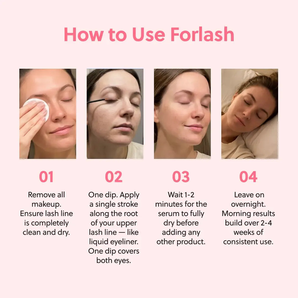 FORCHICS Eyelash Enhancing Serum with Powerful Peptides & Plant Botanicals for Thinning Lashes 3ML Makeup Cosmetic