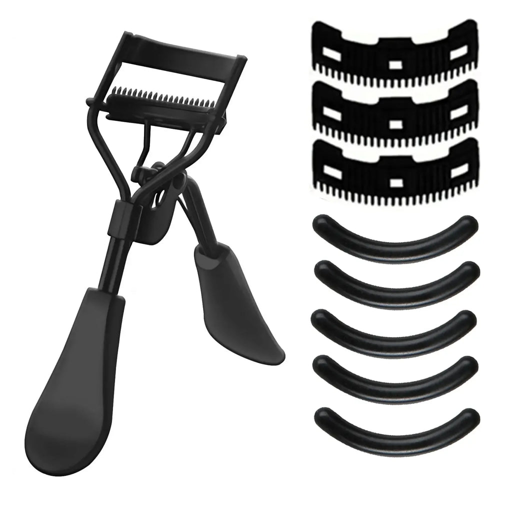Portable Stainless Steel Eyelash Curler Set, Includes Comb, Ideal for Natural Lash Curling, Curling Lashes, Beauty, Single Item Pack